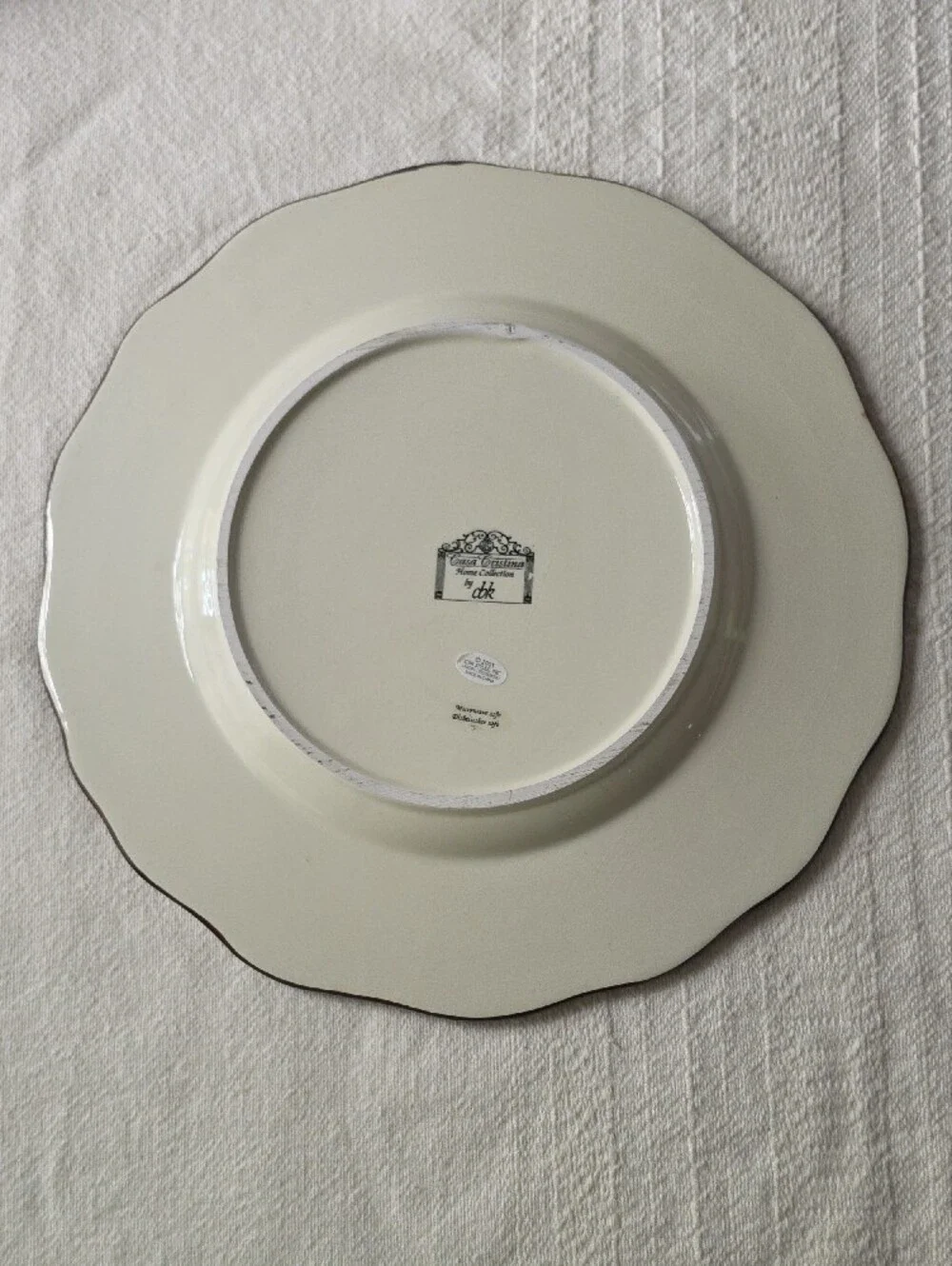 Casa Cristina Home Collection By Cbk Vintage Dinner Plate